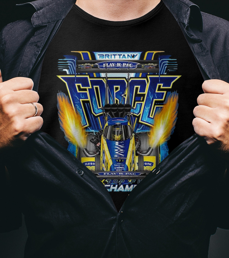 Brittany Force Flav-R-Pac FORCE 2X Top Fuel Champion T-Shirt