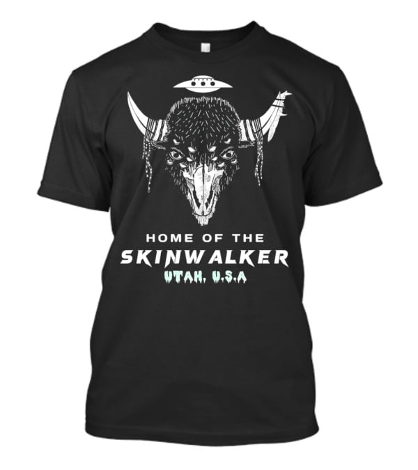 Home Of The Skinwalker Utah USA Alien Buffalo Spirit T-Shirt