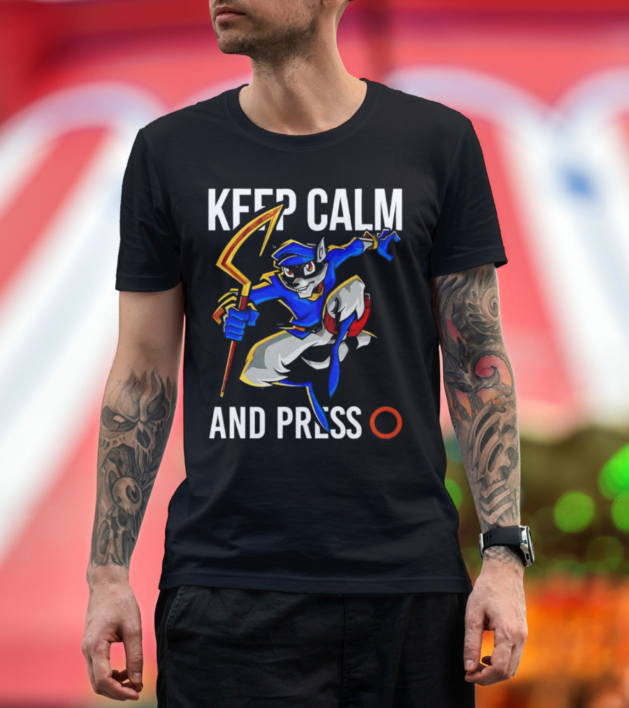 Keep Calm and Press O Sly Cooper T-Shirt