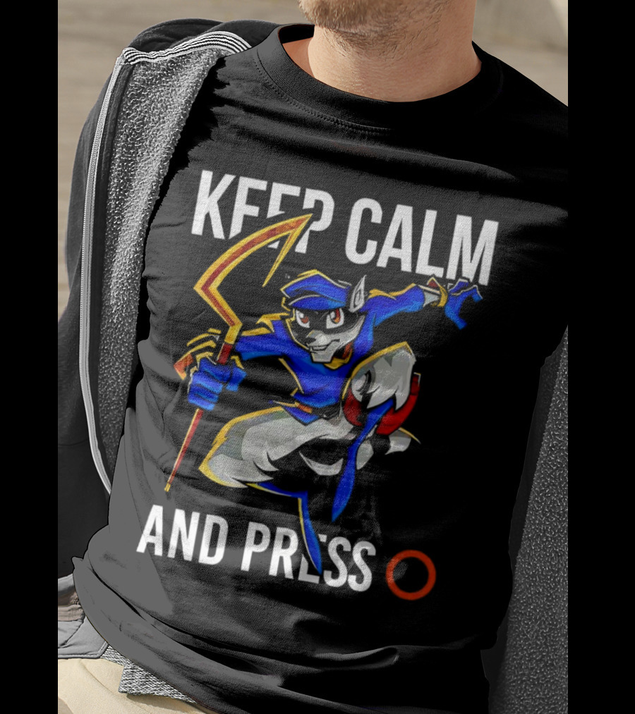 Keep Calm And Press O Sly Cooper T-Shirt
