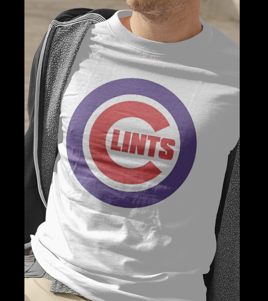 Clints Big C Chicago Cubs Logo Parody Purple Circle T-Shirt