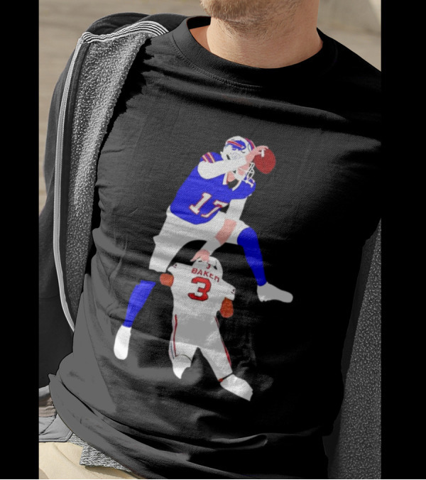 The Most Overrated QB Josh Allen Over Baker 3 Football Play T-Shirt