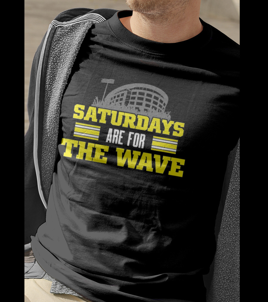 Saturdays Are For The Wave Iowa Hawkeyes T-Shirt