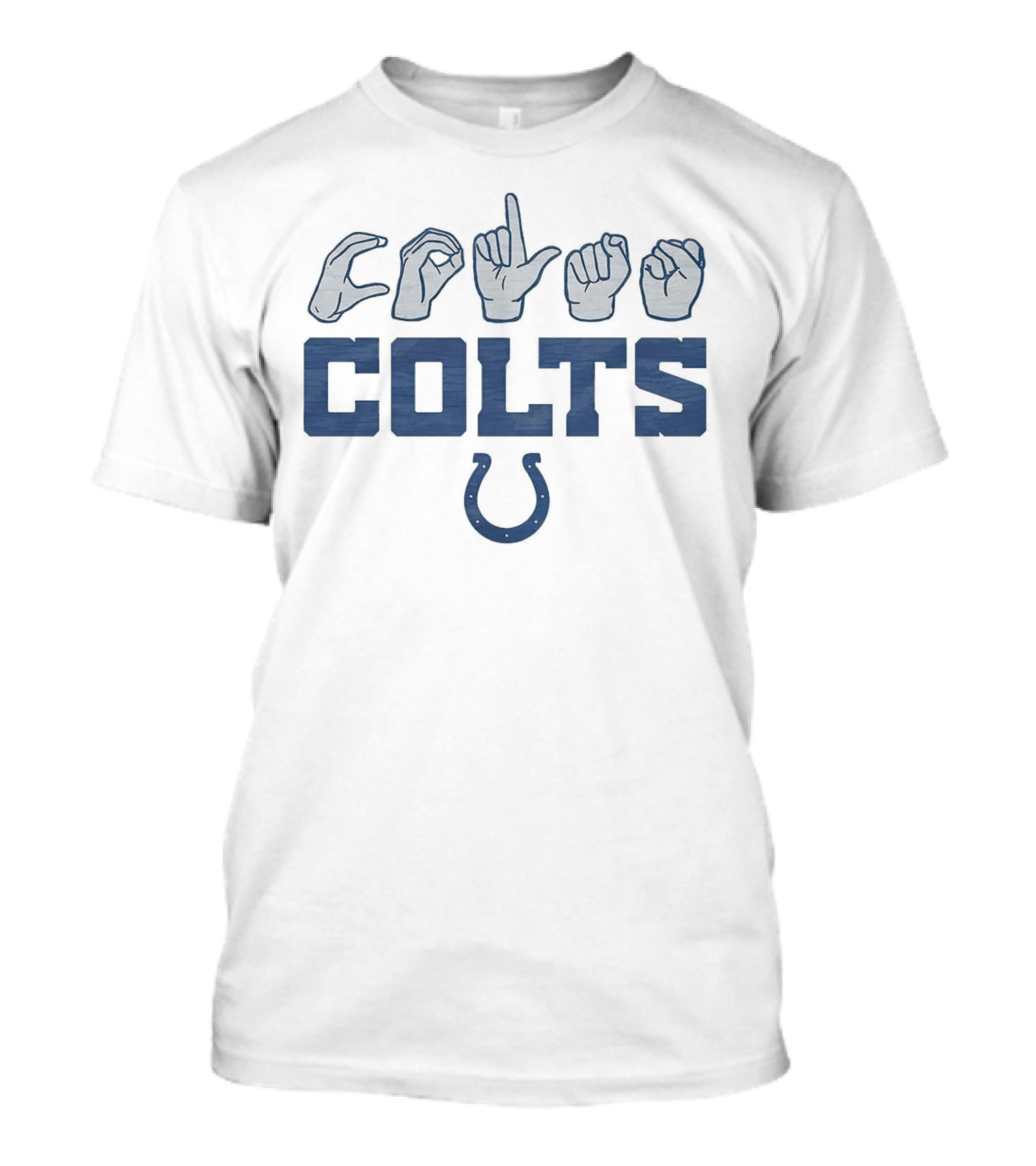 Love Sign With Colts In ASL Indianapolis Colts Football Fan T-Shirt