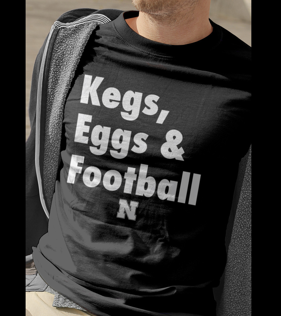Nebraska Huskers Kegs Eggs And Football N T-Shirt