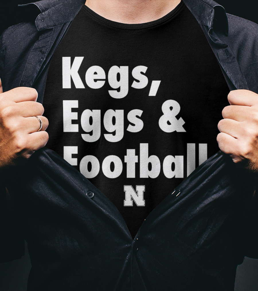 Nebraska Huskers Kegs Eggs And Football N T-Shirt