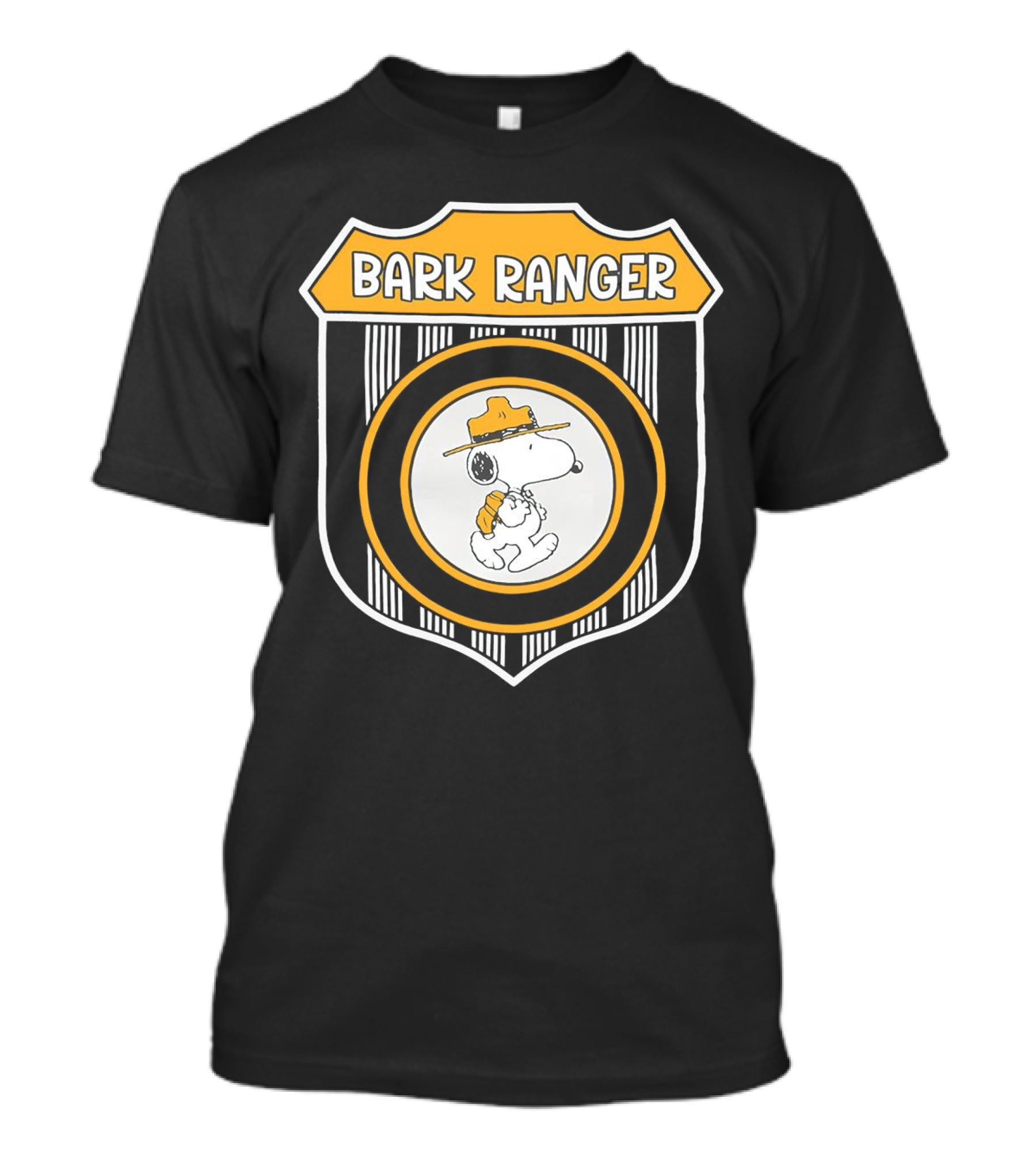 Peanuts Snoopy Bark Ranger Badge With Hat And Backpack T-Shirt