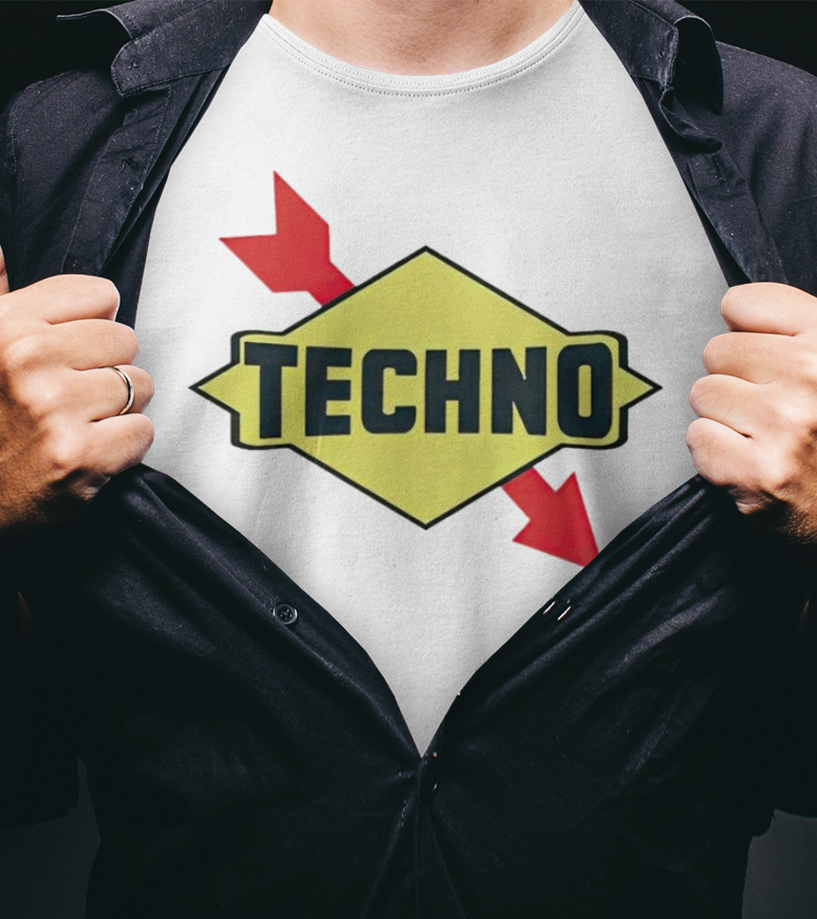 Techno Yellow Diamond Red Arrows T-Shirt