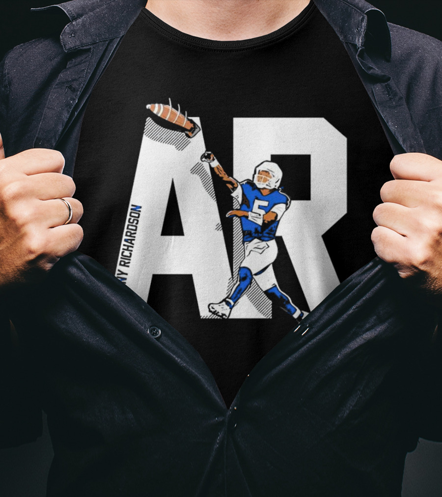 Anthony Richardson AR 5 Rocket Arm Football T-Shirt
