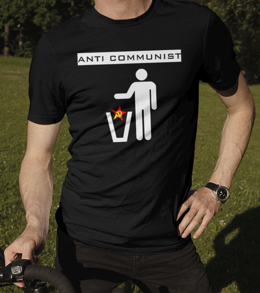 Anti Communist Throwing Away Soviet Hammer And Sickle T-Shirt