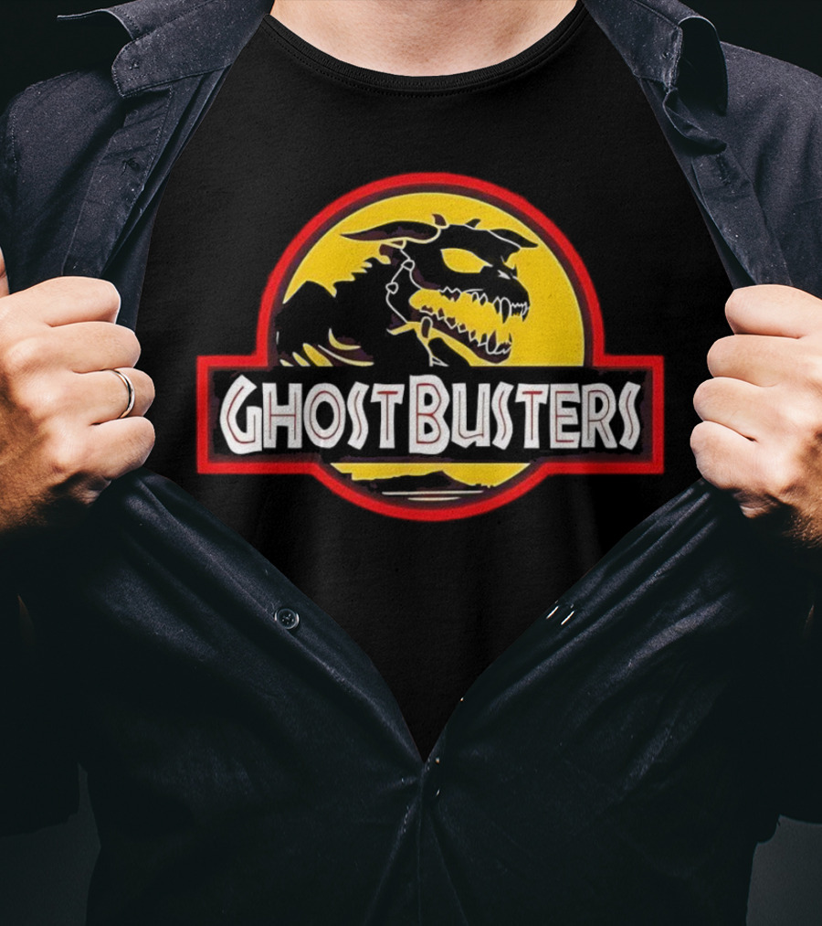 Ghost Busters Dinosaur Logo Jurassic Park T-Shirt