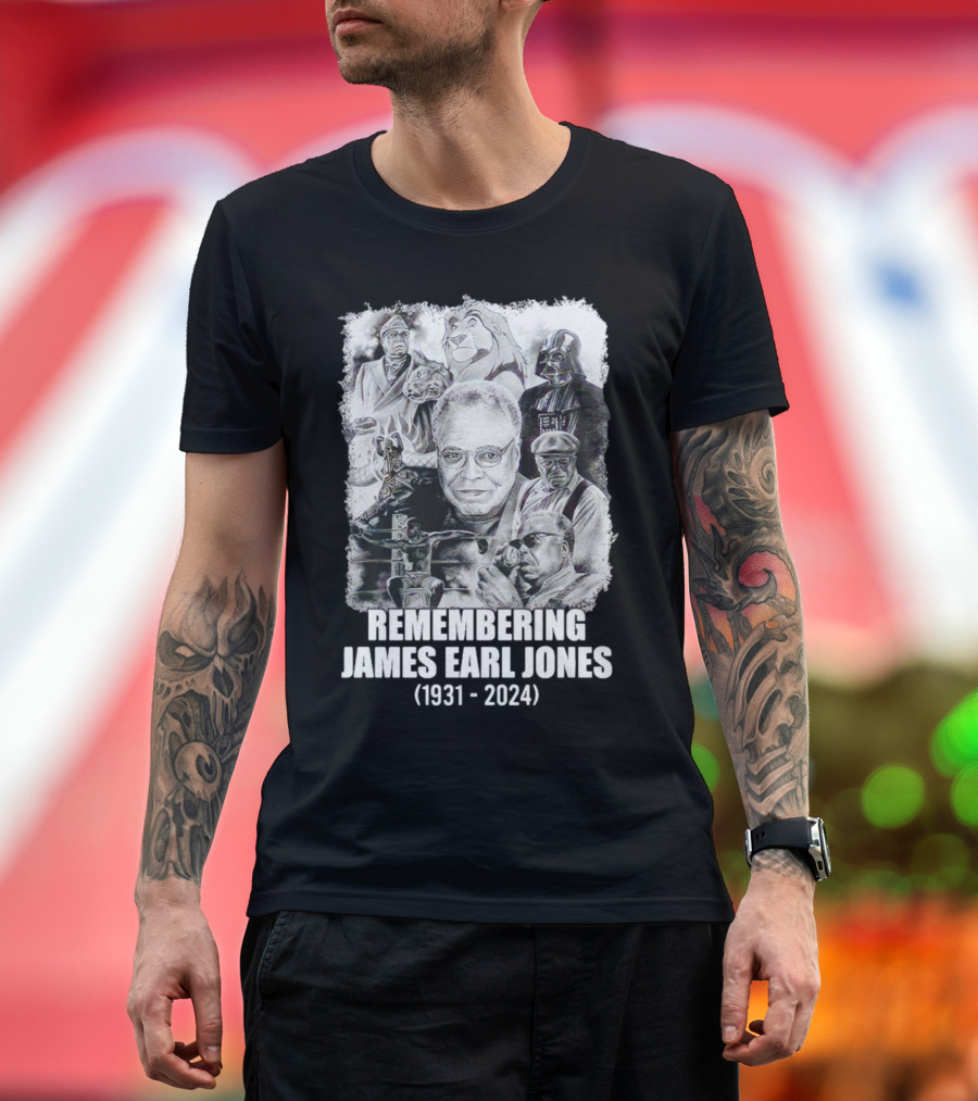 Remembering James Earl Jones 1931 2024 Iconic Characters Legacy T-Shirt