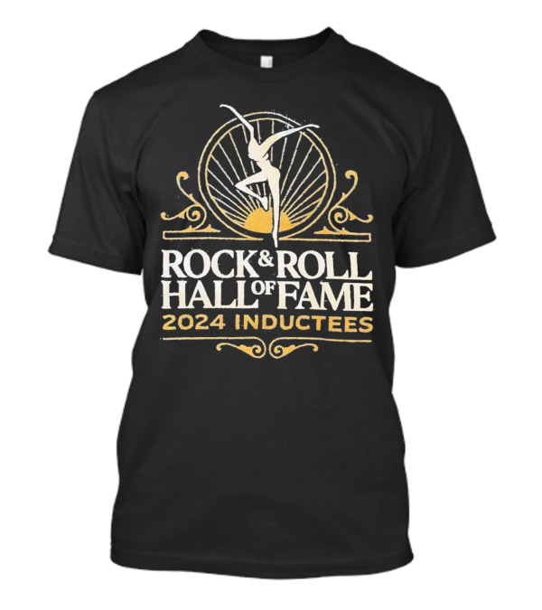 Rock And Roll Hall Of Fame 2024 Inductees Silhouette Sunburst T-Shirt