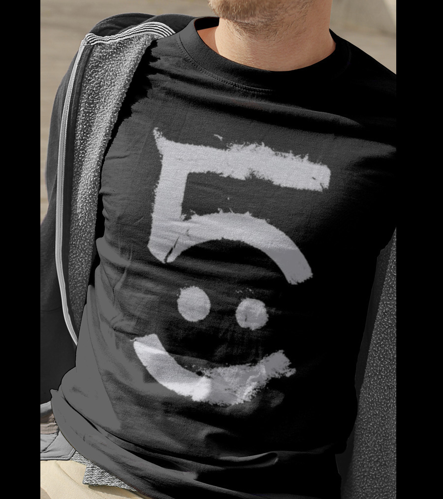 Awolnation Five Smiley Face Brushstroke T-Shirt