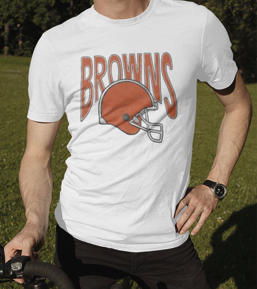 Browns 90s Helmet Cleveland Browns T-Shirt