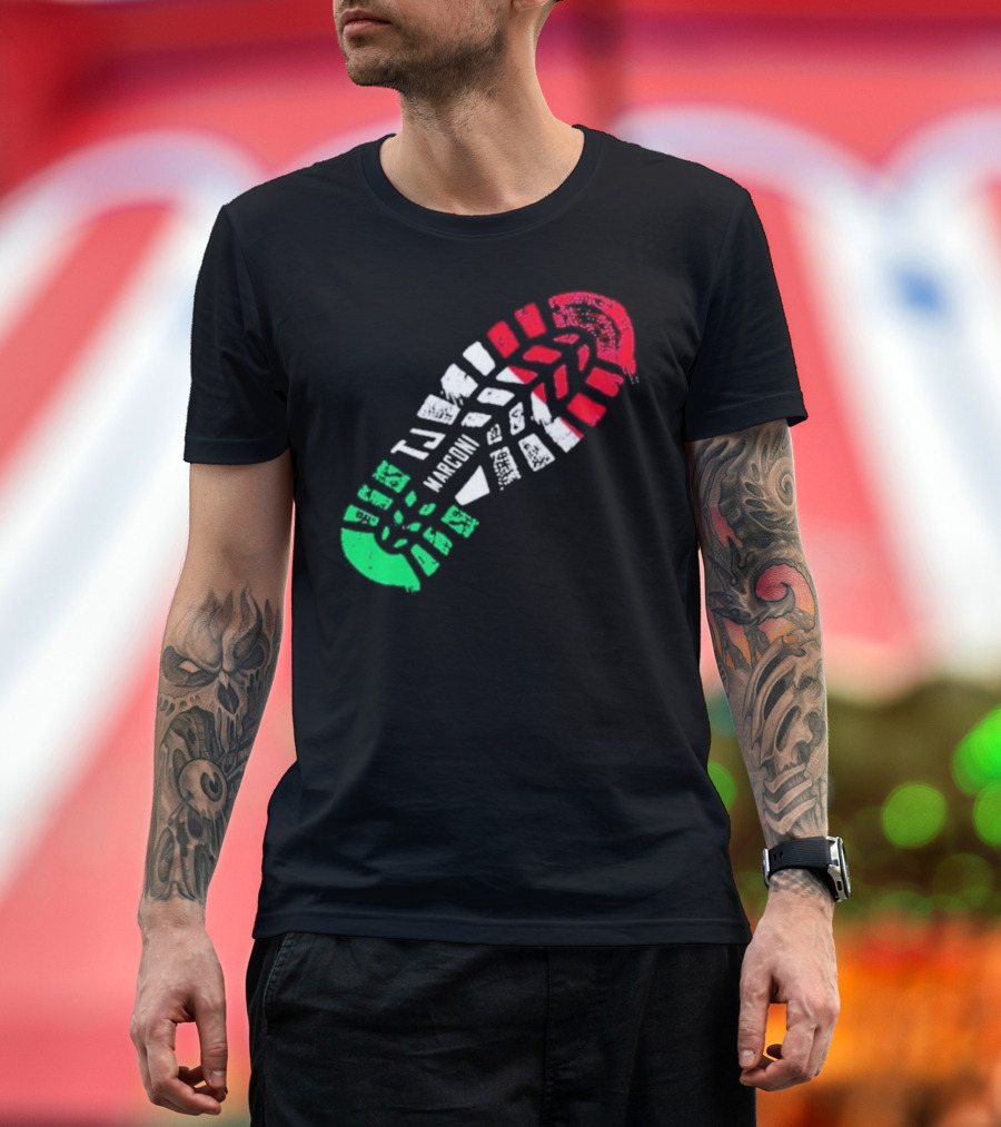Forza Marconi 2024 Italian Flag Boot Print T-Shirt