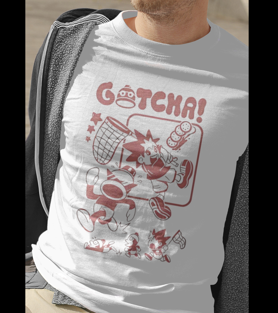 Gotcha Ape Escape Characters With Net T-Shirt