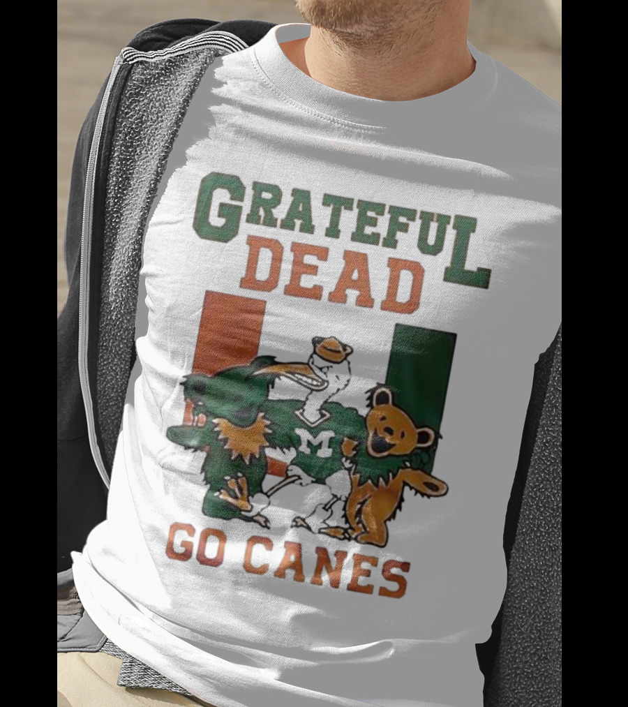 Grateful Dead Miami Hurricanes Go Canes Bears T-Shirt