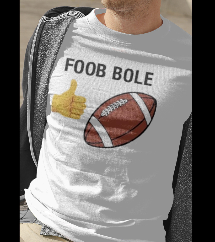 Foob Bole Football Thumb Up Emoji Brown Ball T-Shirt