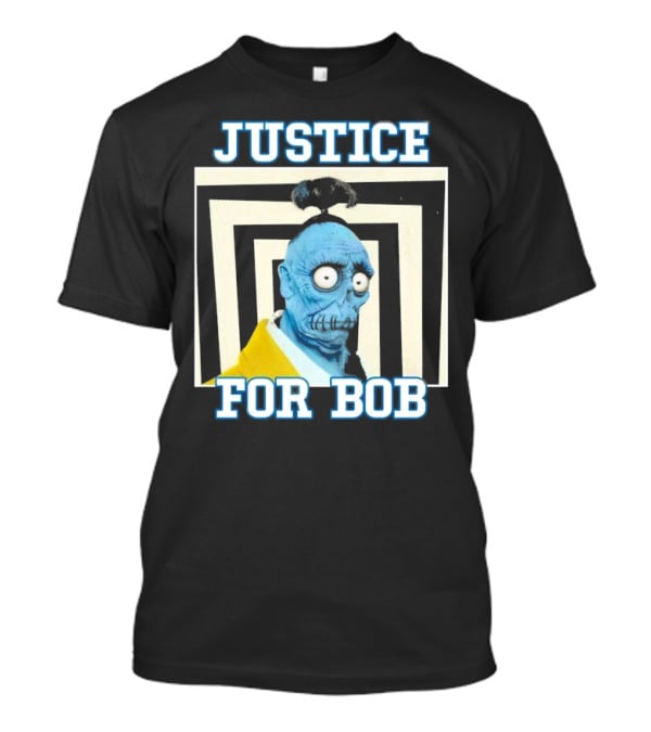 Justice For Bob Beetlejuice Movie Parody Blue Zombie Character T-Shirt