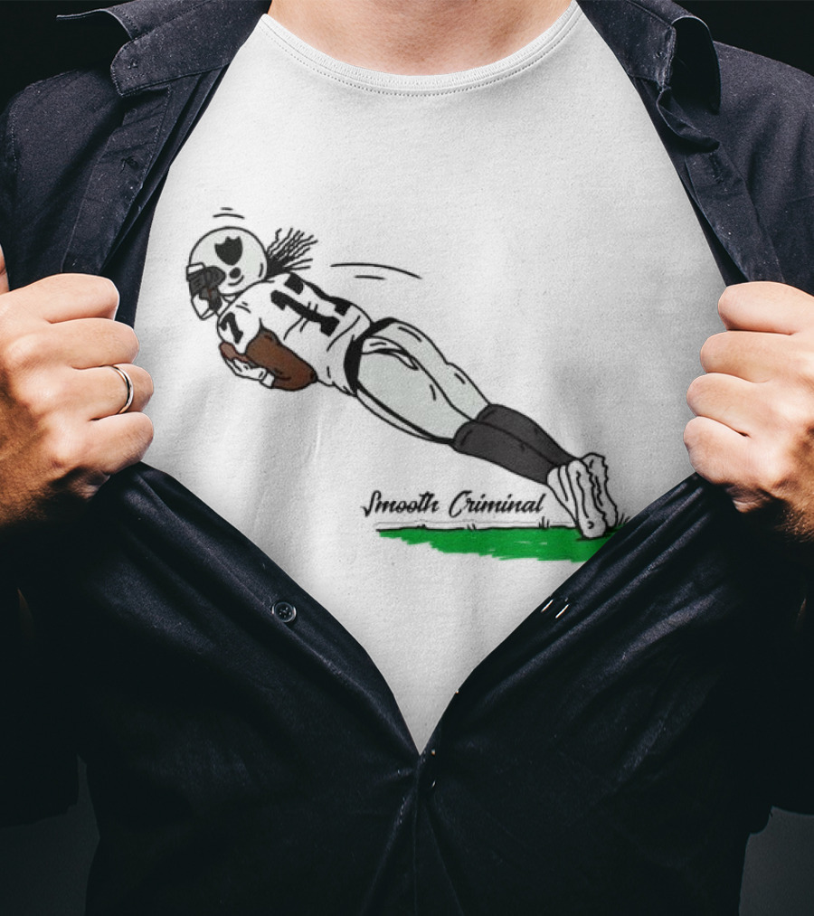 Smooth Criminal Davante Adams Las Vegas Raiders Leap NFL Football T-Shirt