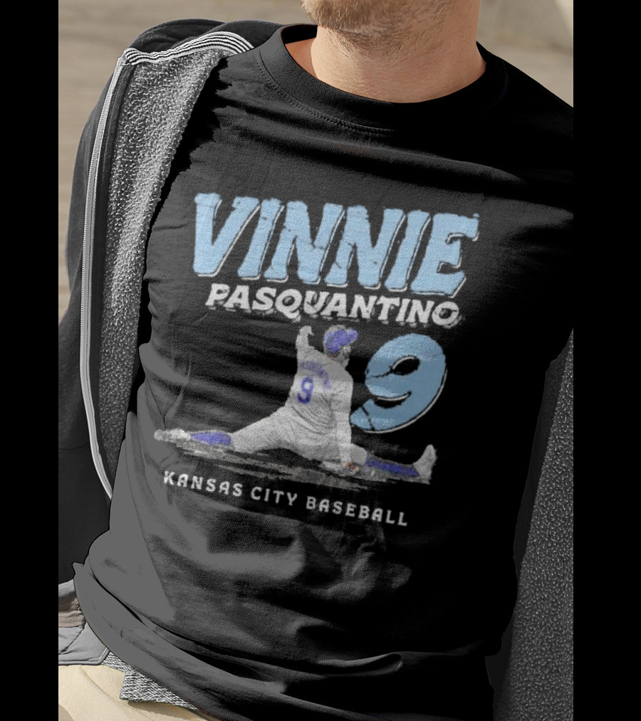 VINNIE PASQUANTINO 9 KANSAS CITY BASEBALL T-Shirt