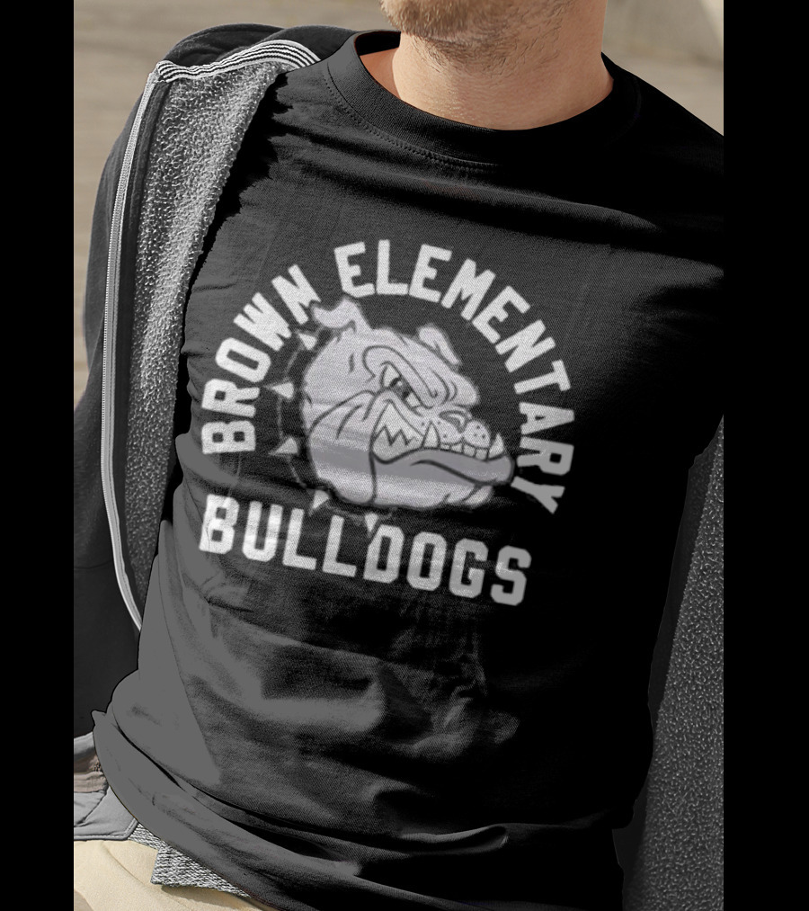 Brown Elementary Bulldogs Mascot T-Shirt