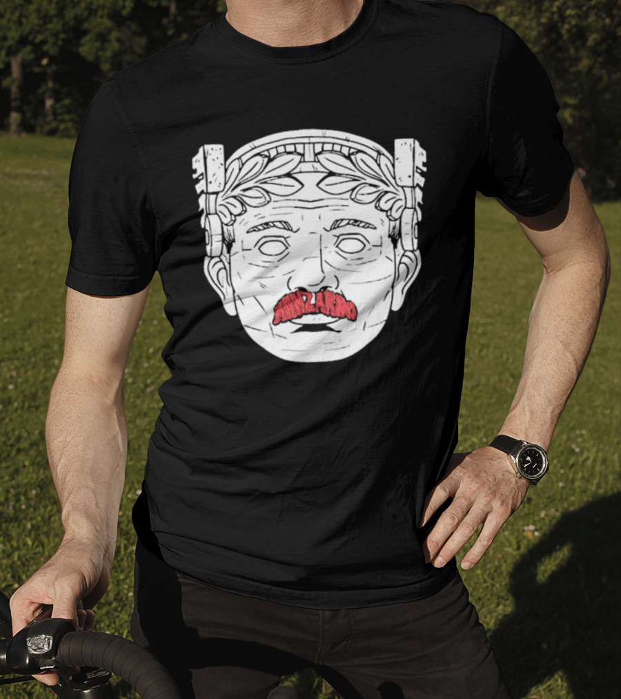 Guardian Maxilarino Mustache Roman Bust T-Shirt