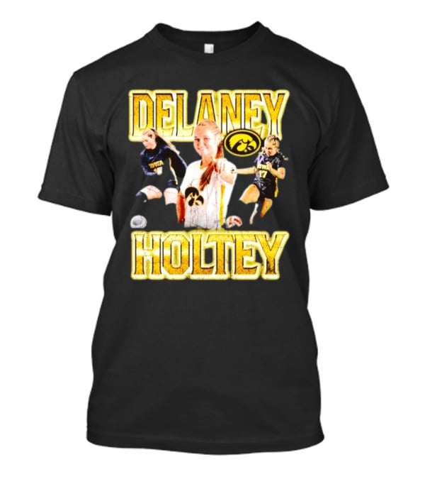 Delaney Holtey Iowa Hawkeyes Soccer Retro Styling T-Shirt