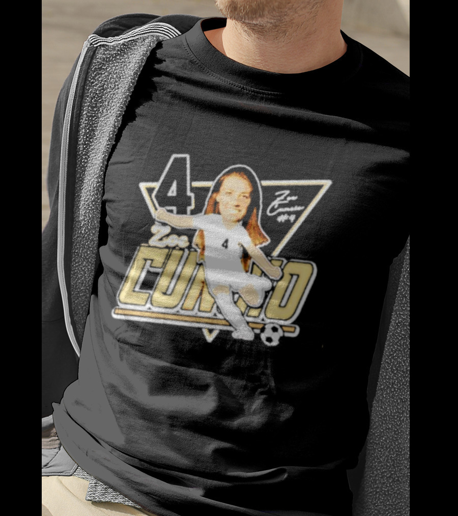 Zoe Cuneio #4 Purdue Boilermakers Soccer Player Cartoon T-Shirt