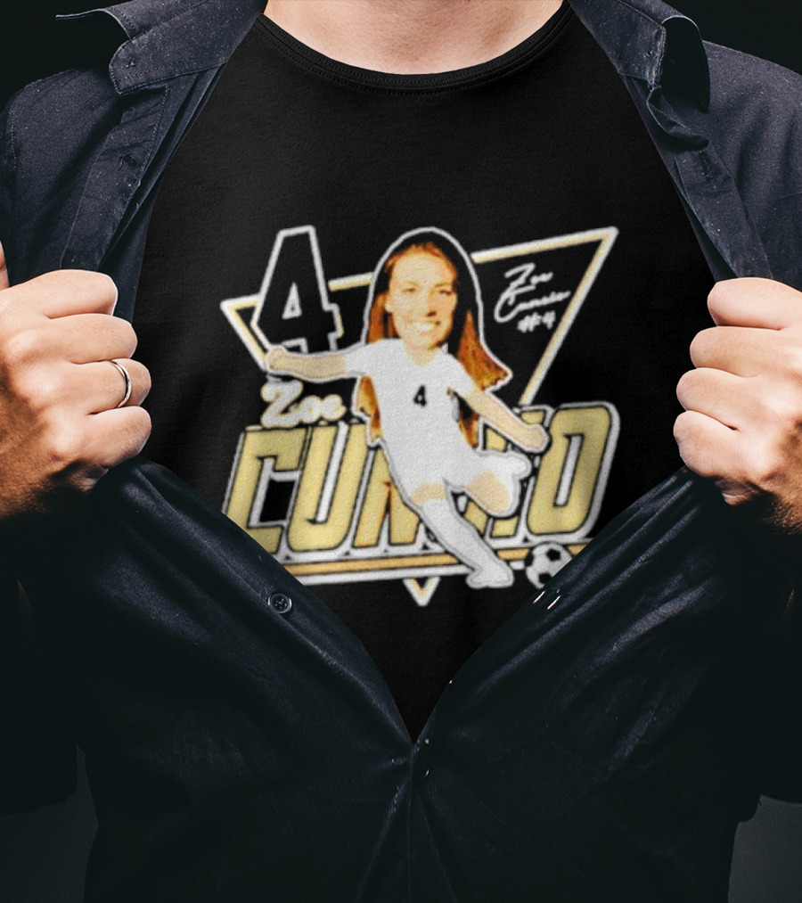 Zoe Cuneio #4 Purdue Boilermakers Soccer Player Cartoon T-Shirt