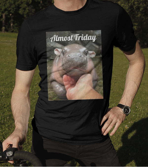 Almost Friday Cute Baby Hippo T-Shirt