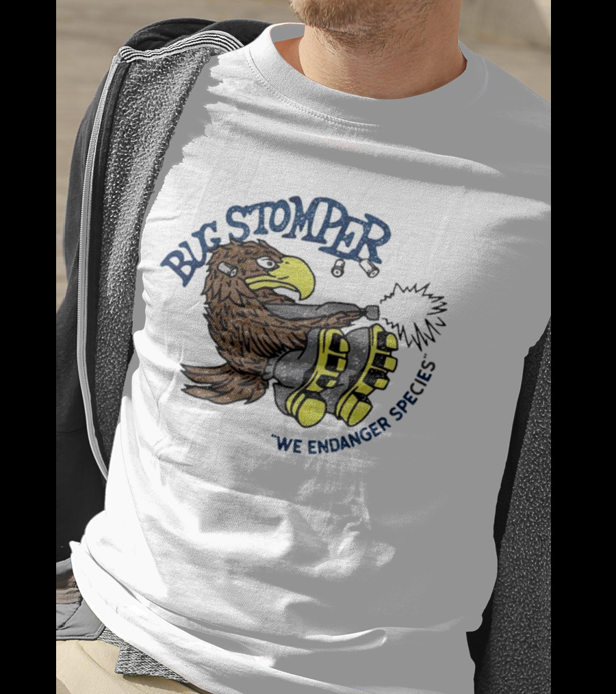 Bug Stomper We Endanger Species Eagle Stomping Boots T-Shirt