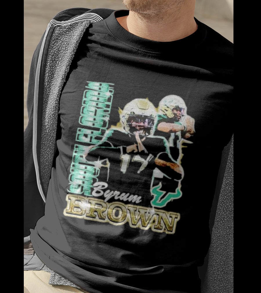 Byrum Brown South Florida Bulls Football T-Shirt