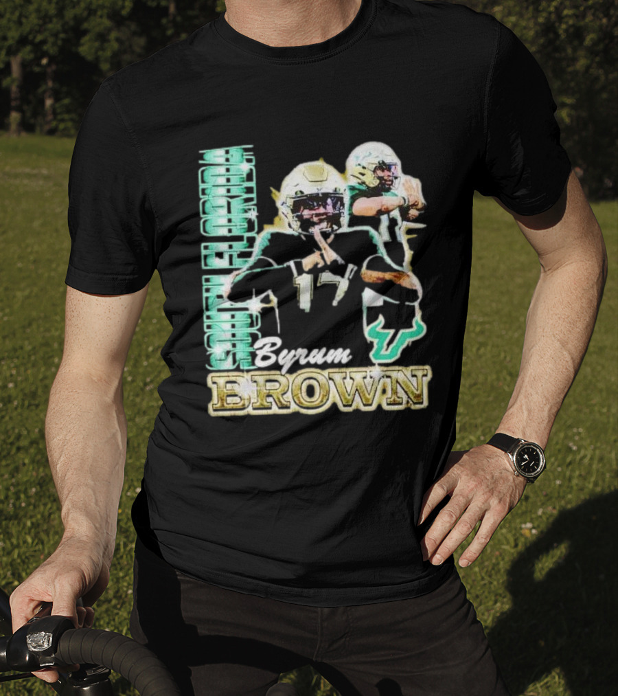 Byrum Brown South Florida Bulls Football T-Shirt