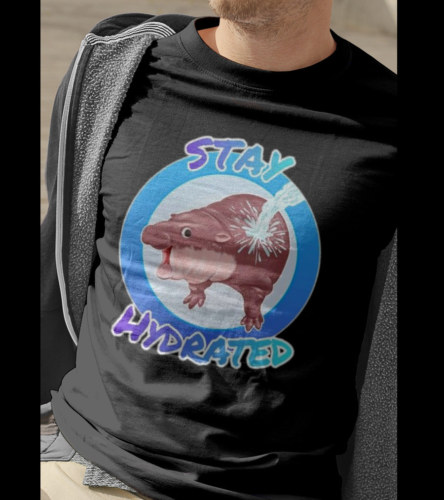 Stay Hydrated Baby Hippo Moo Deng T-Shirt