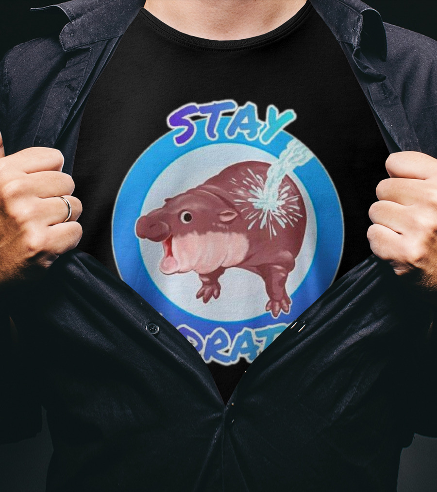 Stay Hydrated Baby Hippo Moo Deng T-Shirt