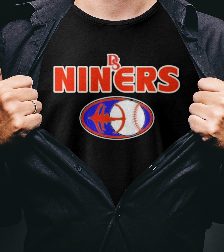 DS Niners Baseball Sports Team Emblem T-Shirt