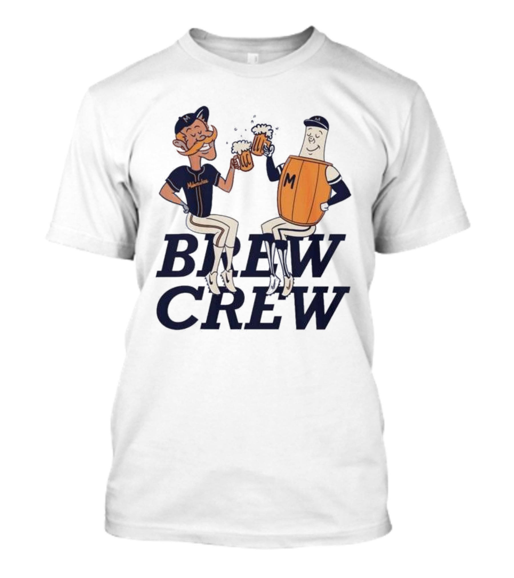 Milwaukee Brew Crew Drinking Mascots T-Shirt