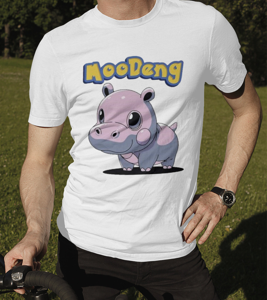 MooDeng Hippo Cartoon Cute Character T-Shirt