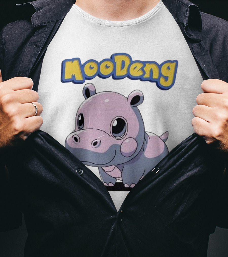 MooDeng Hippo Cartoon Cute Character T-Shirt
