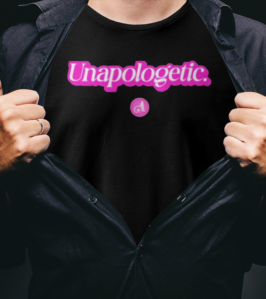 Unapologetic Bold Text With Pink A Highlight T-Shirt