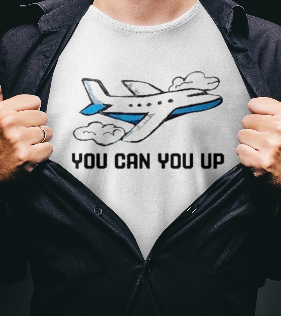 Mowochi You Can You Up Airplane Clouds T-Shirt