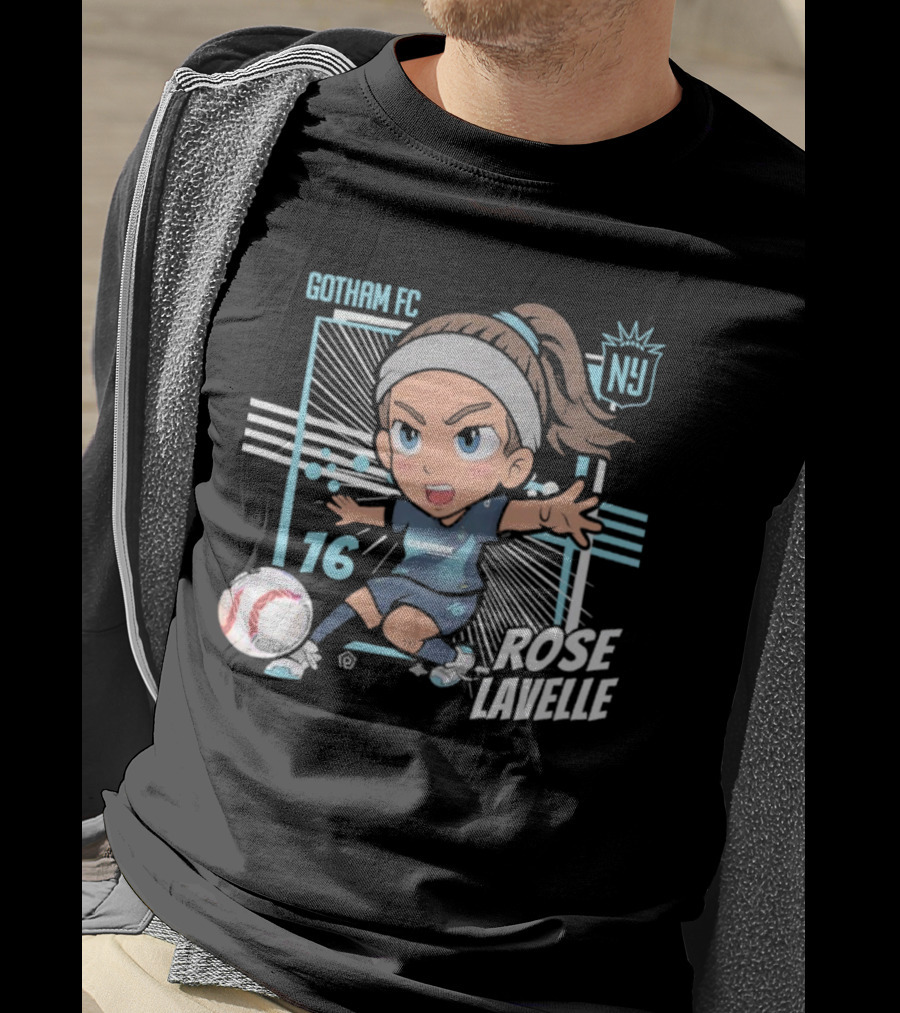 Gotham FC NY Rose Lavelle Chibi 16 T-Shirt