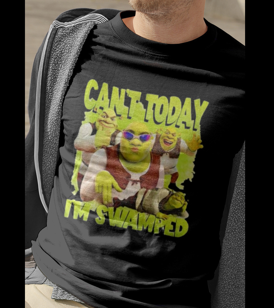 Can't Today I'm Swamped Shrek Meme Sunglasses Dance Moves T-Shirt