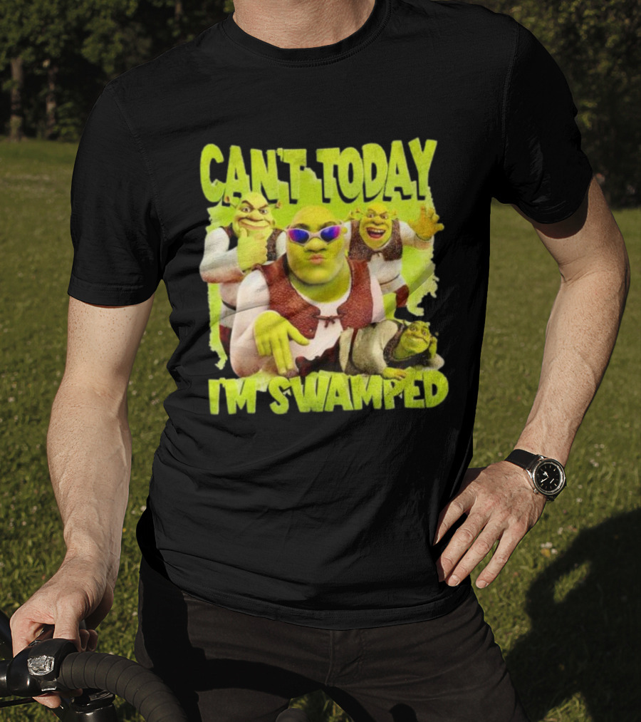 Can't Today I'm Swamped Shrek Meme Sunglasses Dance Moves T-Shirt
