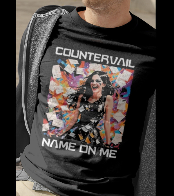 Countervail Name On Me Vibrant Collage Joyful Woman With Notes T-Shirt
