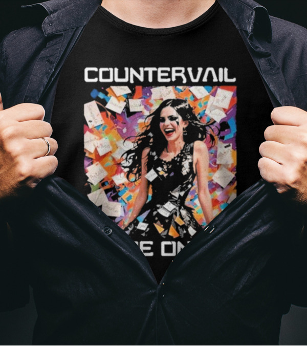 Countervail Name On Me Vibrant Collage Joyful Woman With Notes T-Shirt