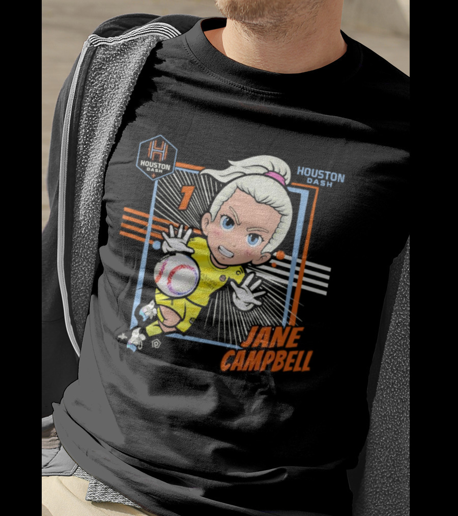 Houston Dash Jane Campbell Chibi Soccer Art 1 T-Shirt