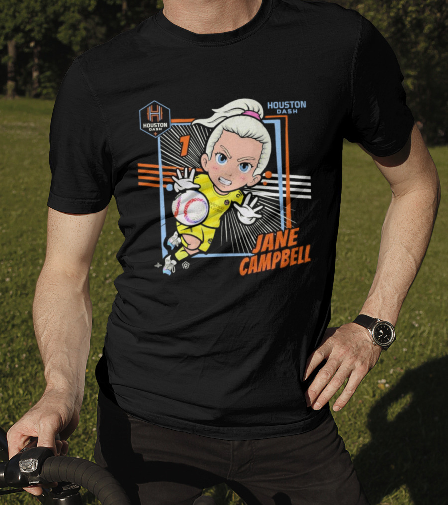 Houston Dash Jane Campbell Chibi Soccer Art 1 T-Shirt